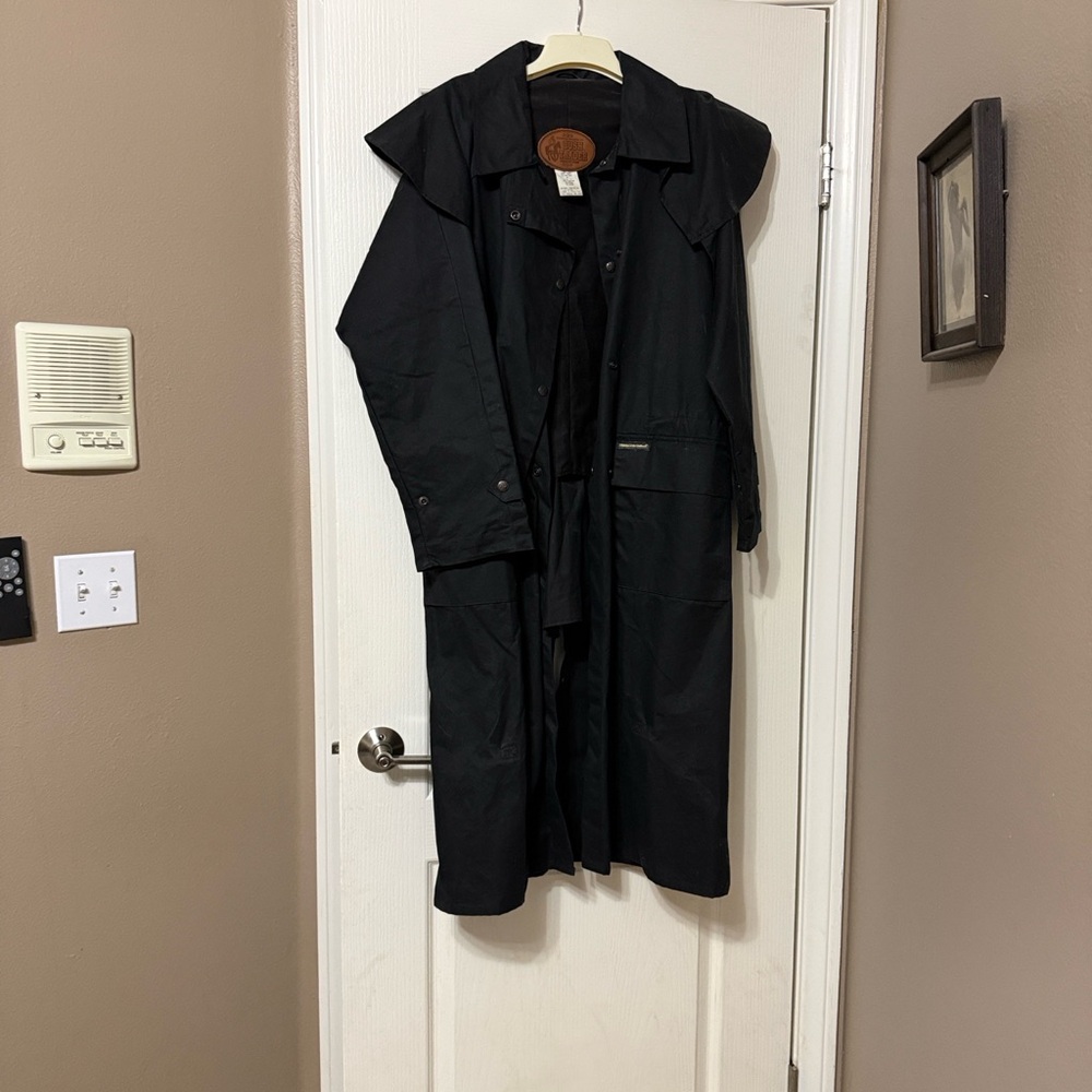 Men's Black Raincoat